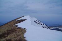 La crte Sud enneige du Pic de Mont Aspet depuis la cote 1831