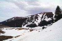 Le Mont Merag, au fond, le Pic de Mont Aspet