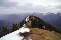 Depuis le Sommet de Cave de l'Eyde, vue Sud Est