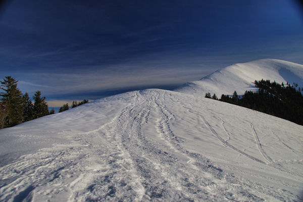 La crte menant au Pic de Mont Aspet