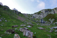 Dernier ressaut pour acceder au Lac d'Ausseilla