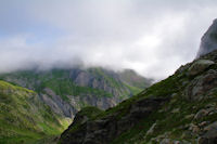 Le Grand Gabizos dans les nuages