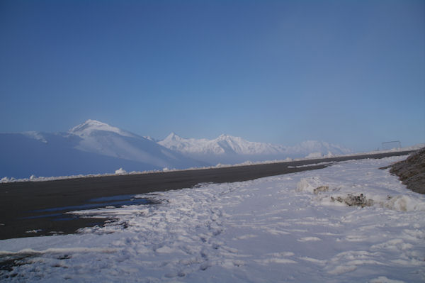 Depuis le parking suprieur de la station de Hautacam, le Soum de Maucasau, le Moun N, le Cabailros et les Gabizos