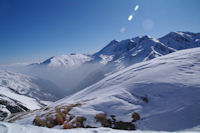 La valle du Neez, au fond, le Pic du Midi de Bigorre