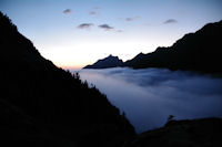 Mer de nuage, le Pic du Midi d_Arrens pointe son nez!