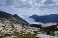 Mer de nuages sur Arrens