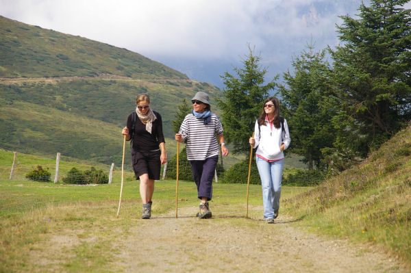 Mes trois accompagnatrices au Lac de Soum