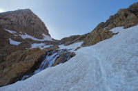 La cascade du Taillon en remontant vers le Col des Sarradets