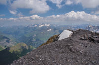 Vue au Nord depuis le sommet du Taillon, Pic du Midi de Bigorre, Nouvielle...