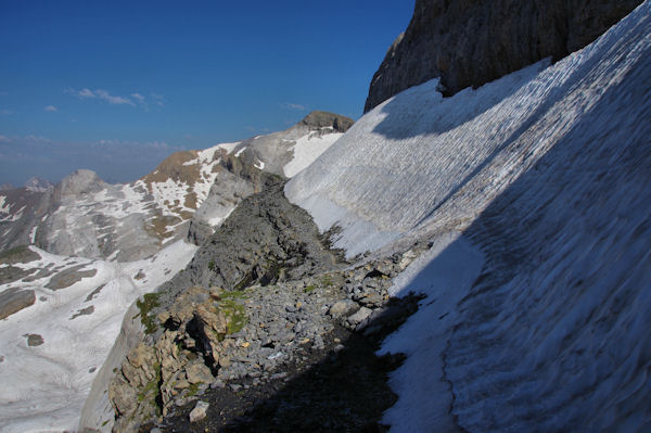 Petite vire sous la Tour du Marbor