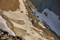 Le refuge de la Brche depuis la Tour du Marbor