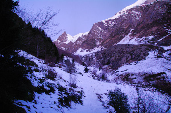 Le bas de la valle du Labas depuis les Goules