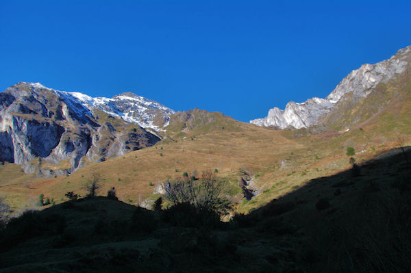 La valle du ruisseau de Labardau, une des voies possibles pour monter au Grand Gabizos