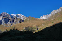 La valle du ruisseau de Labardau, une des voies possibles pour monter au Grand Gabizos