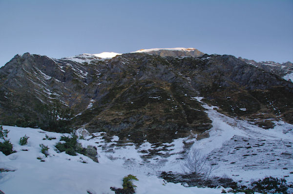 Premiers rayons du soleil sur le Grand Gabizos