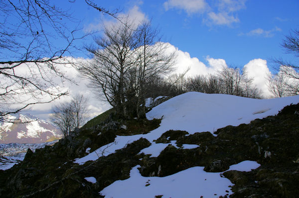 La crte menant au Pic de Cantau