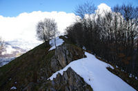 La crte menant au Pic de Cantau