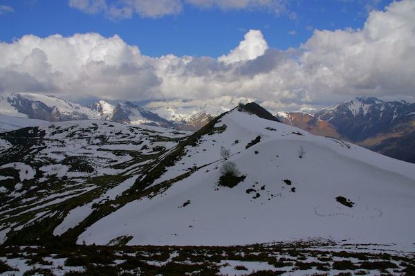 Le Cap de Castre et le Pic de Cantau depuis le Pic de Berbeillet