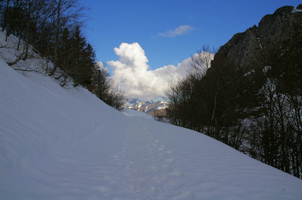 En arrivant au Col de Bazs