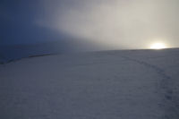 Derniers rayons du soleil sous le Col de Nests