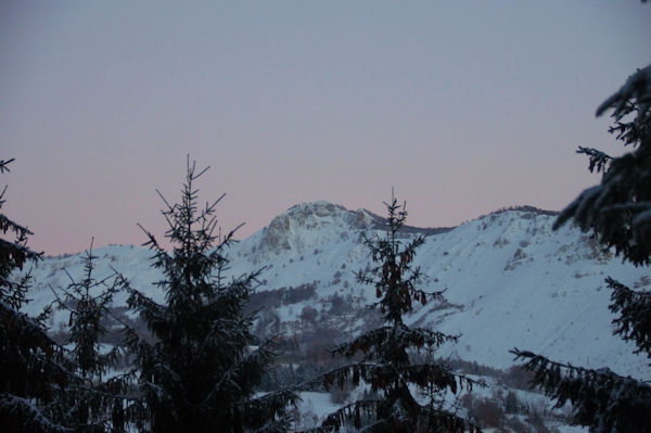 Le Pic de Berbeillet au lever du jour