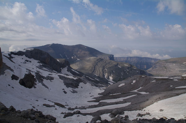 Le cot Espagnol depuis la Brche de Roland, au fond, le Canyon d_Ordesa