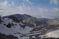 Le cote Espagnol depuis la Breche de Roland, au fond, le Canyon d'Ordesa