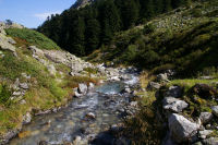 Le gave d'Arrens au dversoir du lac de Suyen