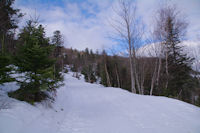 La montee vers le Col de Bazes