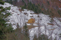 La cabane prs de la fontaine de Marioulte