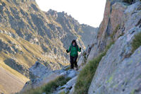 Camille au dessus du Lac de Migoulou