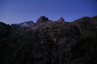 Pic de Balaitous, Pique de l'Arriougrand et Pic Cadier au petit matin