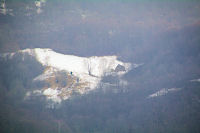 Les grandes de Curedus au pied du Pic du Midi d'Arrens depuis la route du Tech a Arrens