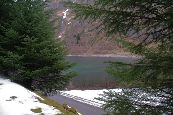 Le Lac d_Estaing depuis le bois d_Estagnet