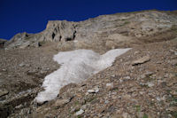Un neve sous la crete Nord du Pic d'Estaragne