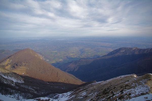 La plaine de Pau depuis le Pic d_Estibte