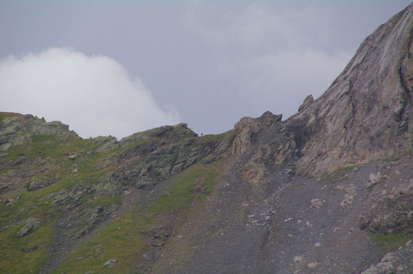 La Hourquette d_Alans depuis le refuge des Espuguettes