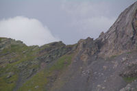 La Hourquette d'Alans depuis le refuge des Espuguettes