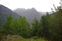 Le Soum des Canaus au dessus de Gavarnie depuis le Bois de Pailla