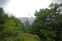 La Casque et la Tour du Marbore depuis le Bois de Pailla