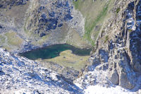 La Brche du Barbat et le Lac Long depuis le Grand Barbat