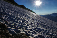 Le neve au dessus du Col d'Uzious