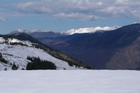 Depuis Peyres Aubes, Le Sommet du Templa et la montagne d_Arreng