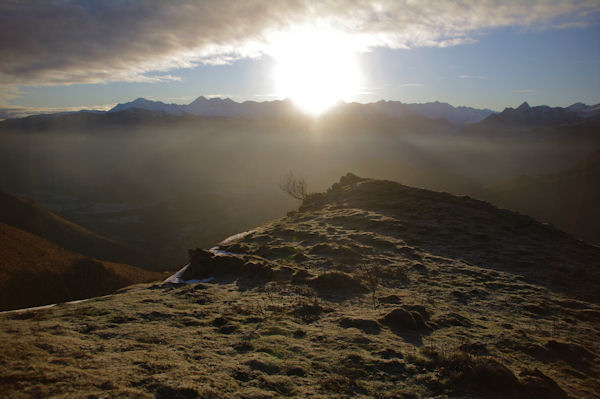 Lever de soleil depuis la crte Sud du Soum d_Andorre