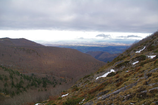 La plaine de Pau depuis le Col d_Andorre