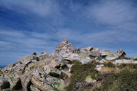 Le cairn au sommet du Pic de Madamete