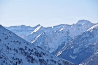 La Tour, le Casque, la brche de Roland et le Pic du Taillon depuis le Soum de Maucasau