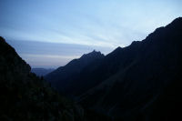 Le pic du Midi d'Arrens, au petit matin depuis la Mouic