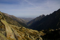 Le Val d'Azun depuis au dessus des lac Des Touest