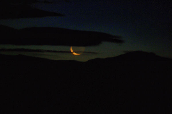 Lever de lune sur les pentes du Pic du Midi de Bigorre